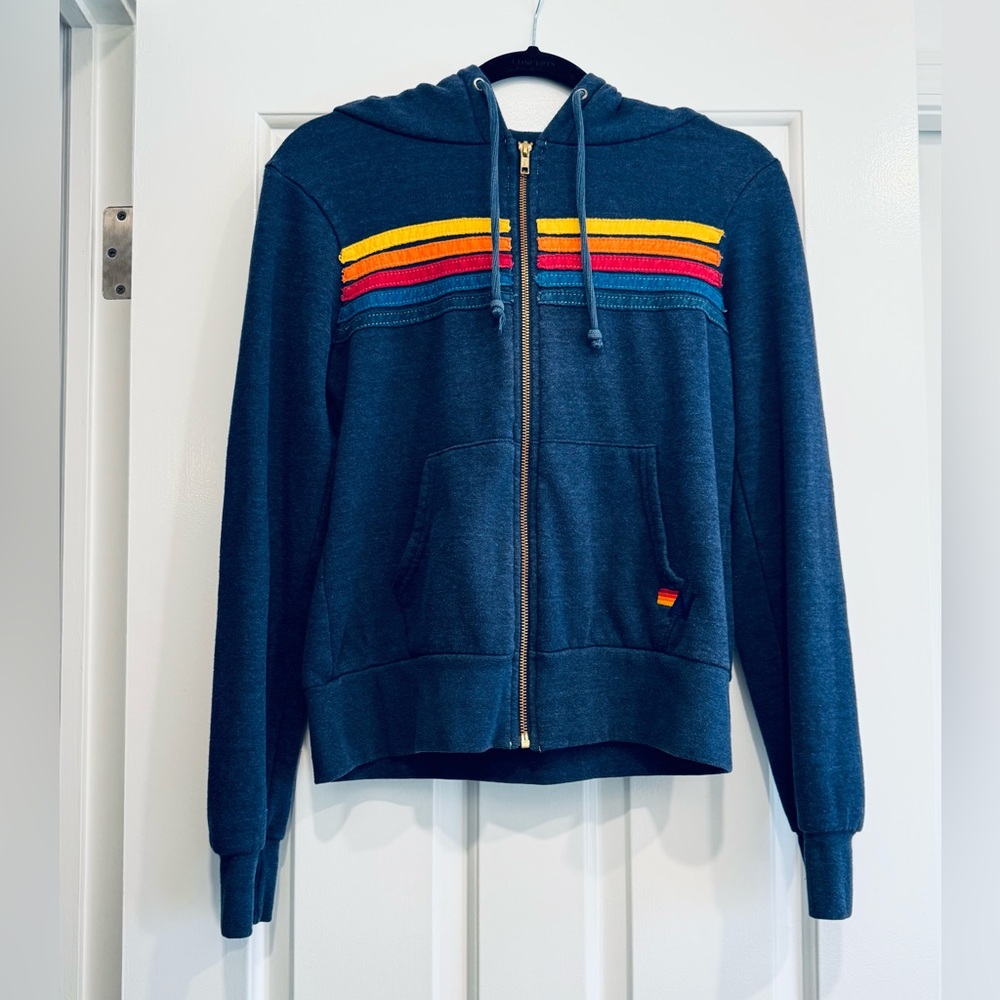 Aviator Nation 5 Stripe Hoodie